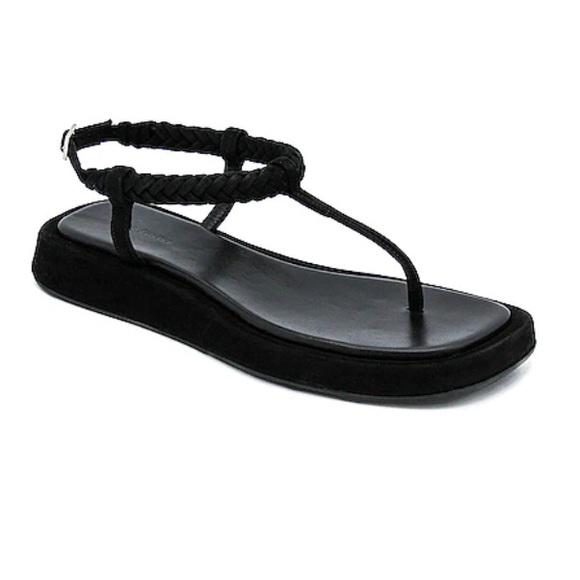 GIA Borghini x RHW Flat Thong Suede Sandals - Picture 12 of 13